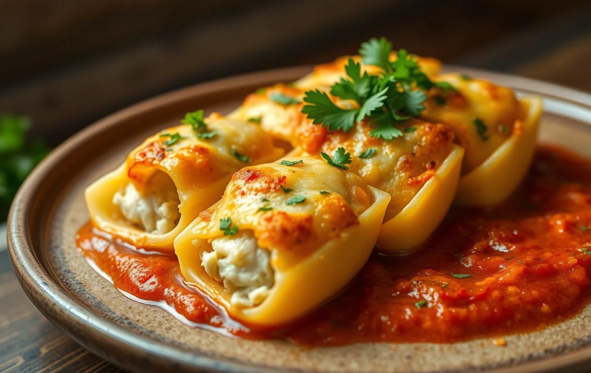 chicken stuffed shells