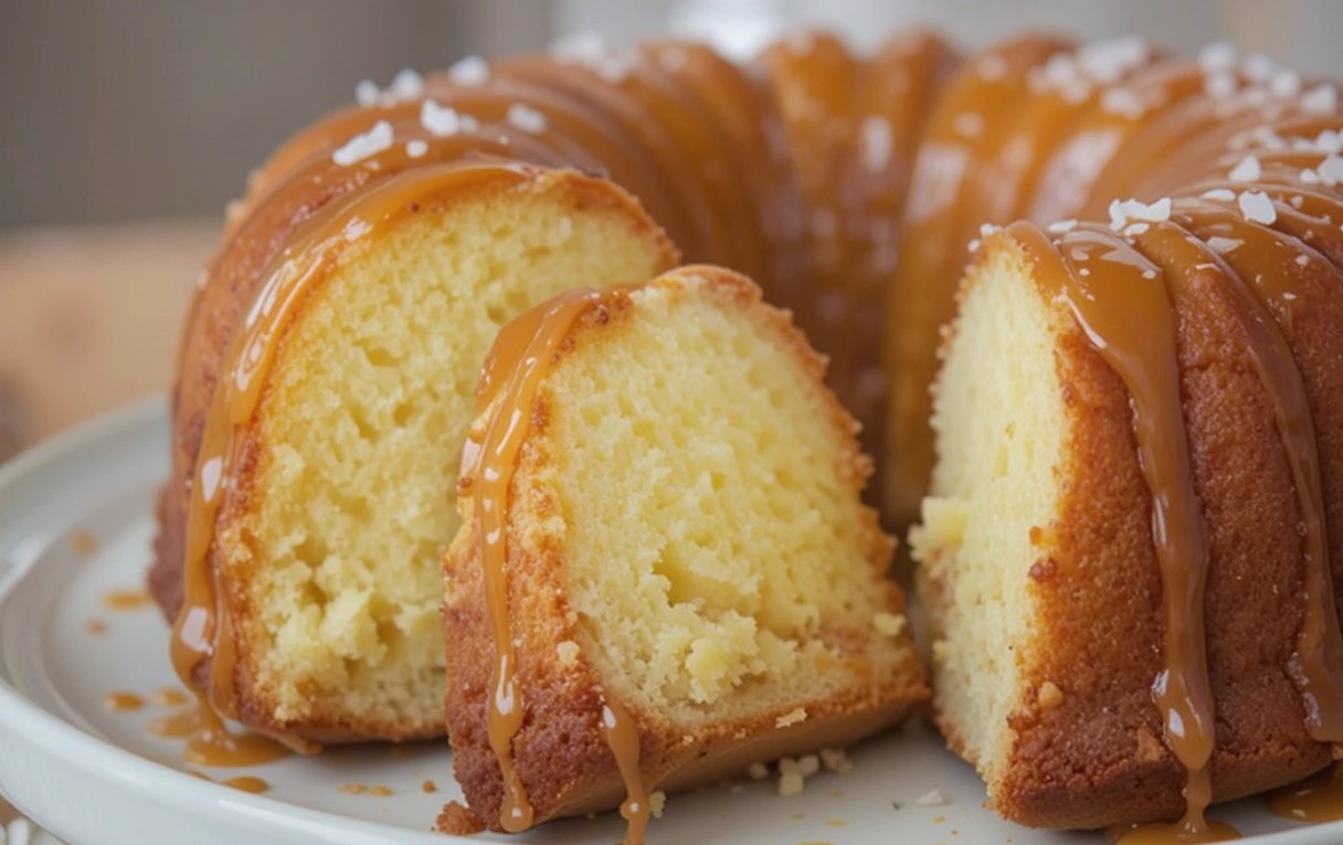 Salted Caramel Kentucky Butter Cake