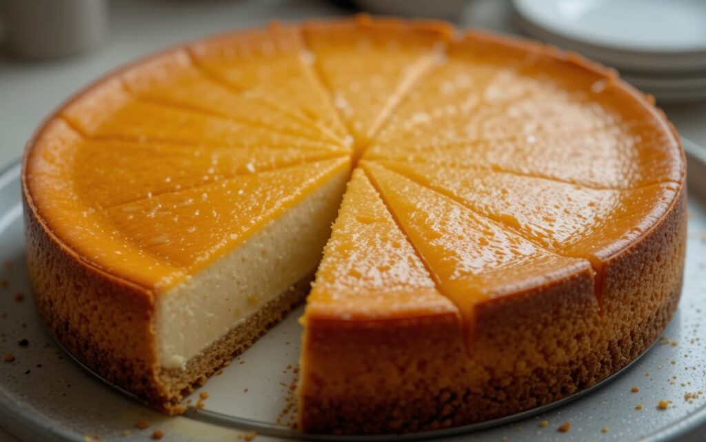 What is the thickening agent in cheesecake